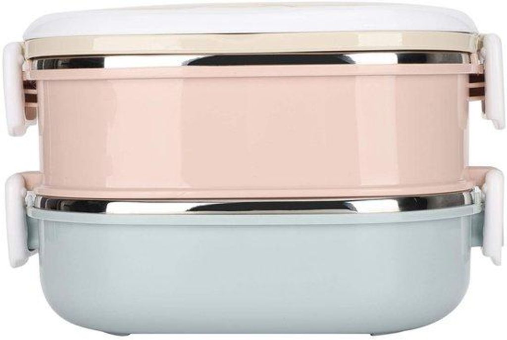 Isolerter Thermo-Lunchbox, 900 ml stahlerner Essensbehälter, thermo isolierter Container, für Kinder und Erwachsene