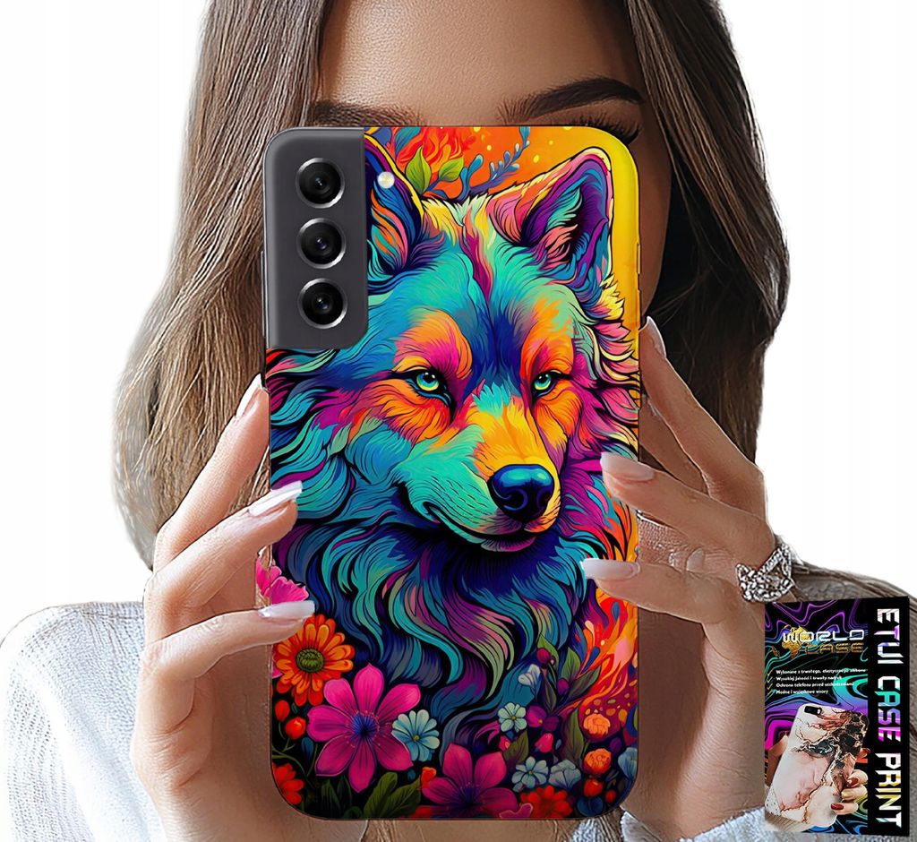 Hülle Für Samsung Galaxy S21 Fe - Farbenfrohe Designs, Wolf Pack Swora Case