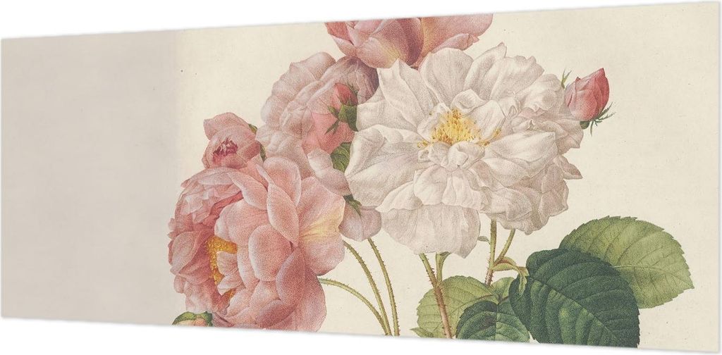Wandtapete - Dekorative Tapete für Wohnzimmer- Tapetenfolie für Wanddekoration - 208x146 cm - Romantische Rosen