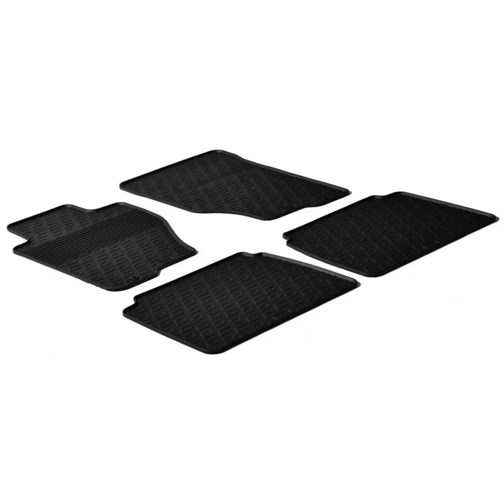 Offerta Set Tappetini Gomma Auto - Universali, Neri, 4 Pezzi