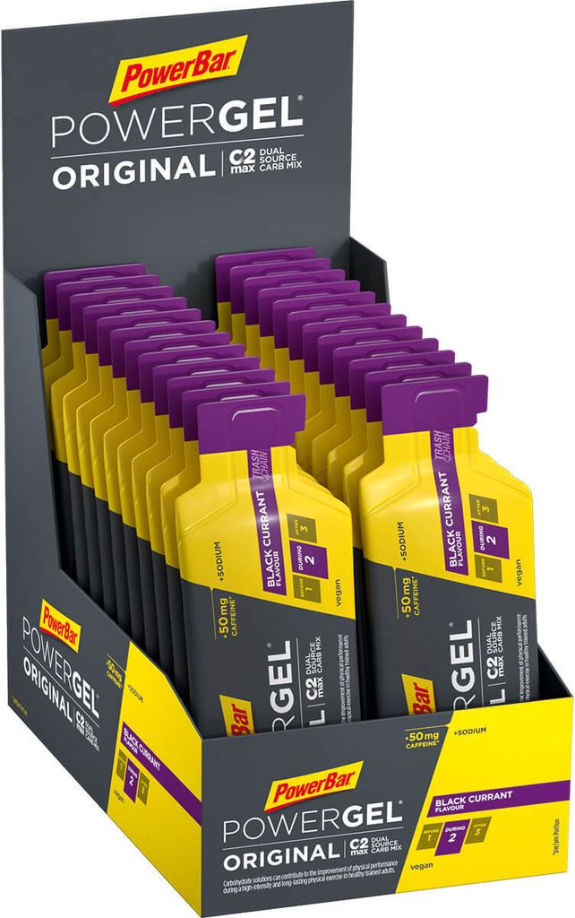 Powerbar Powergel Black Currant Caffein E (41 gr) Produktbild 