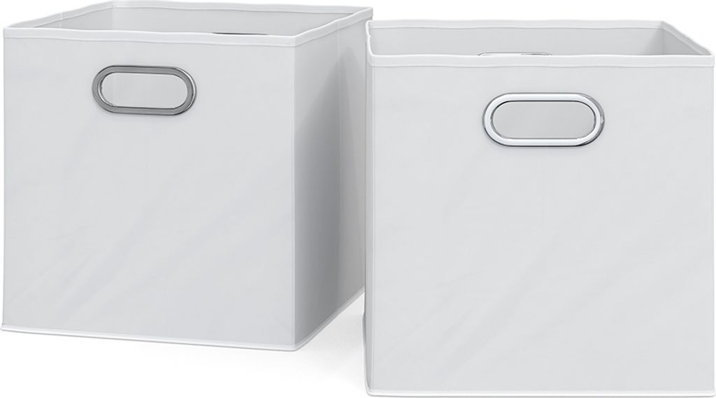 Vicco Pudełko składane , 30 x 30 cm Zestaw 2, Biały Zdjęcie produktu 