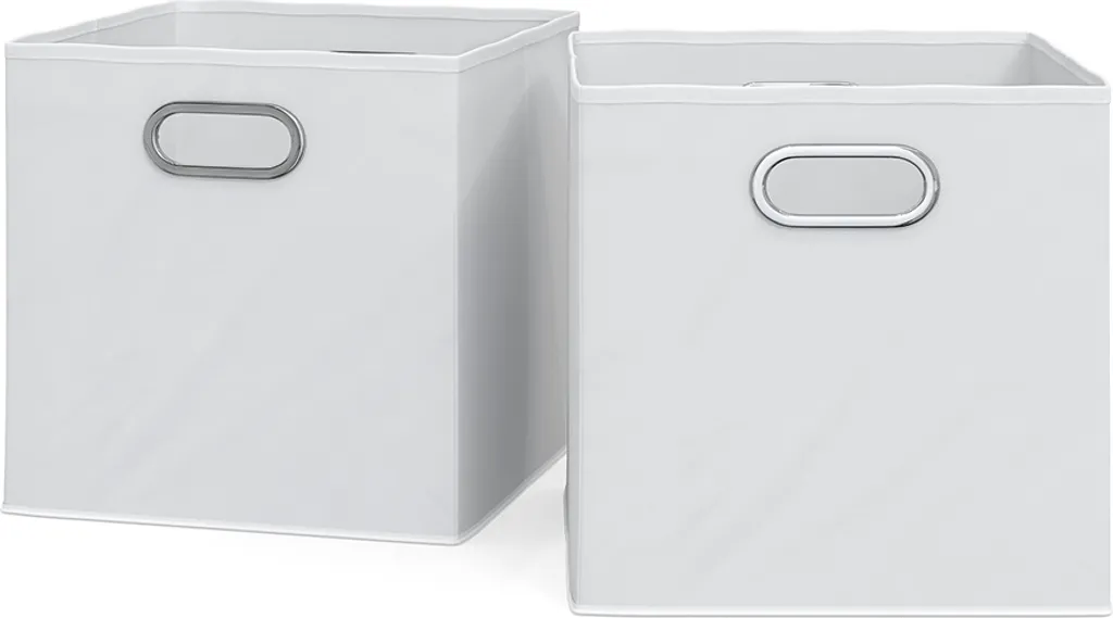 Organizzatore Cubo Vicco Bianco 30x30 cm - Set da 2 Pezzi Salvaspazio