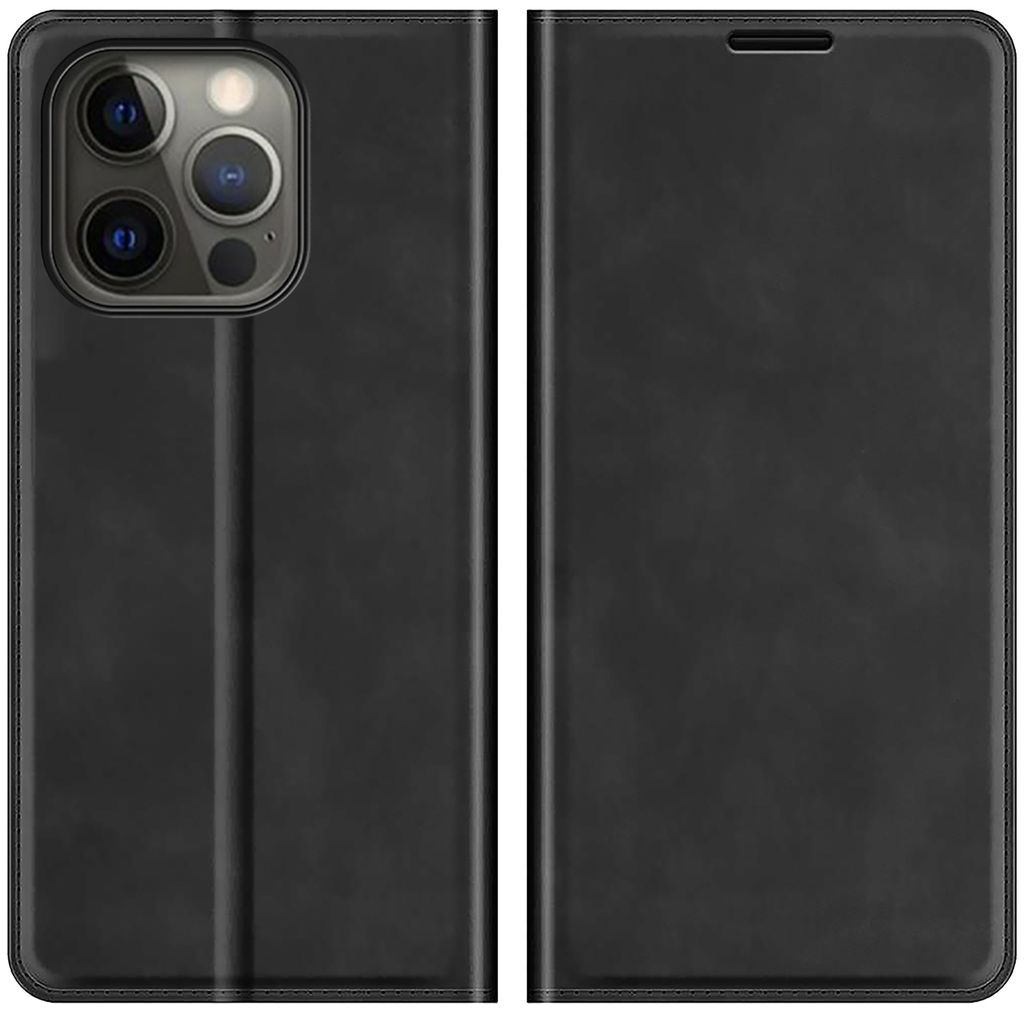 StilGut IPhone 13 Mini Book Case – Handyhülle Aus Italienischem Leder Mit Blickschutz & Wireless Charging