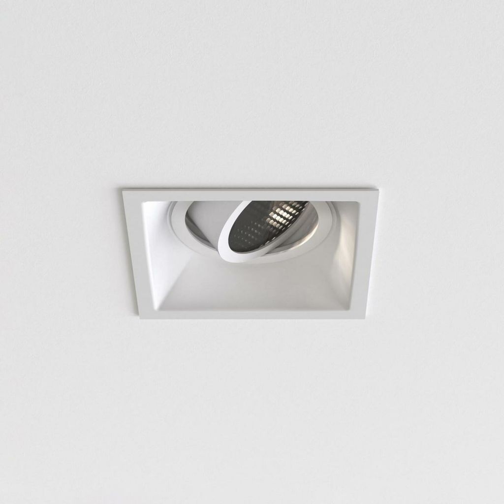 ASTRO Minima Slimline Square Einbauleuchte, verstellbar, feuerfest, 6 W, GU10, weiß, 1249042