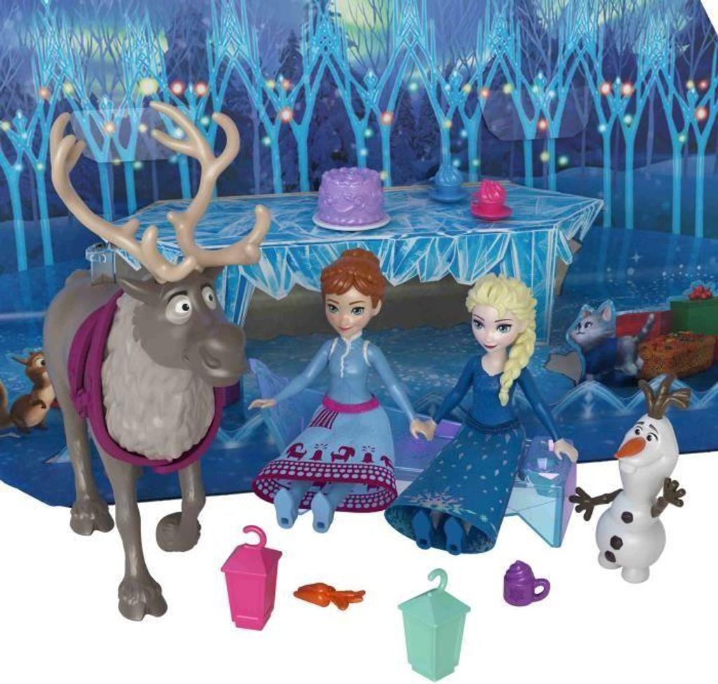 A scene from Disney's Frozen, featuring characters and accessories.