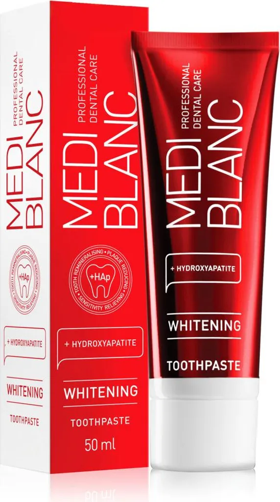 Dentifrice blanchissant à action rapide 50 ml pour des dents blanches