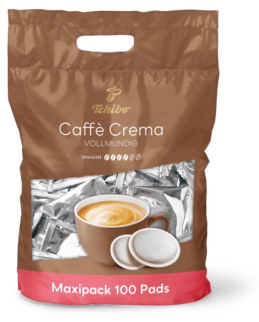 Tchibo Kaffeepads Maxipack, Caffè Crema vollmundig, 1x100 Produktbild 