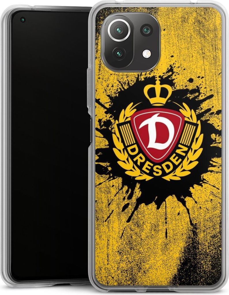 DeinDesign Handyhülle für Xiaomi Mi 11 Lite 5G NE Silikon Hülle Case Smartphone Schutzhülle Fußball Offizielles Lizenzprodukt SG Dynamo Dresden