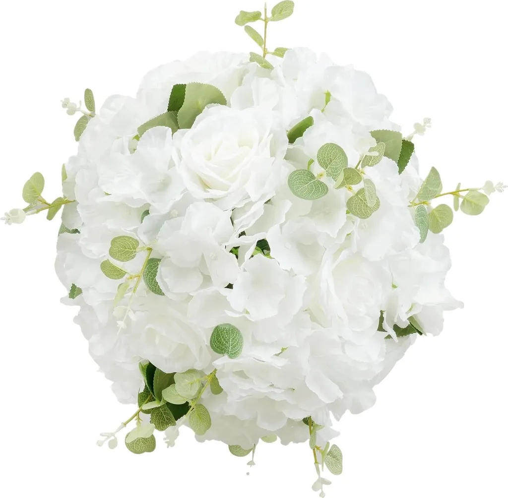 Boules de fleurs artificielles : Déco sans entretien - Lot de 6 pcs