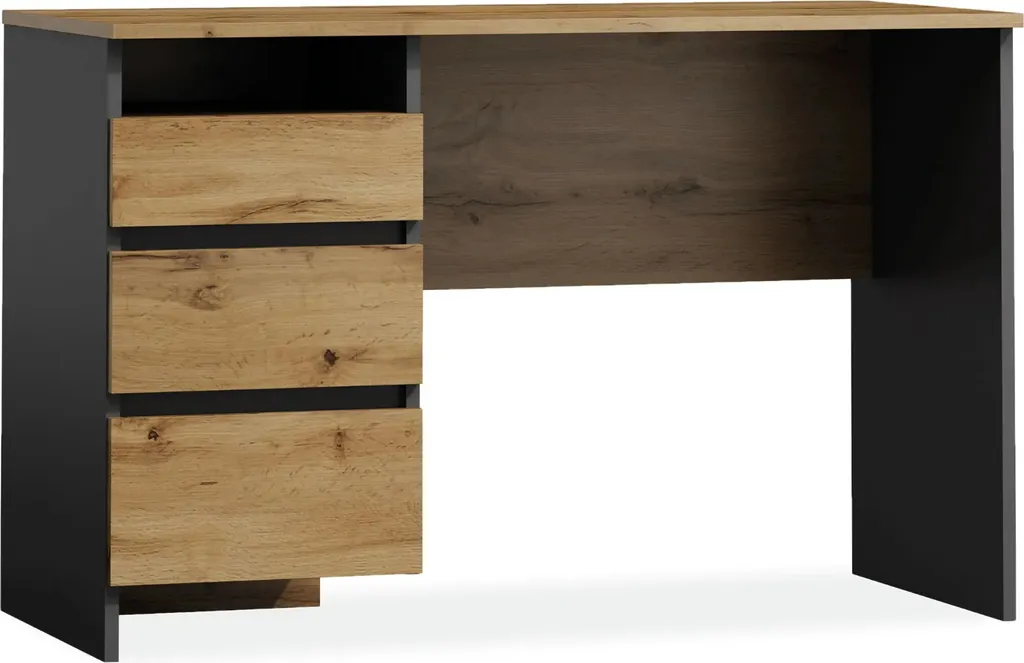 Scrivania RADKO Rovere Wotan e Antracite | Design Moderno per Ufficio