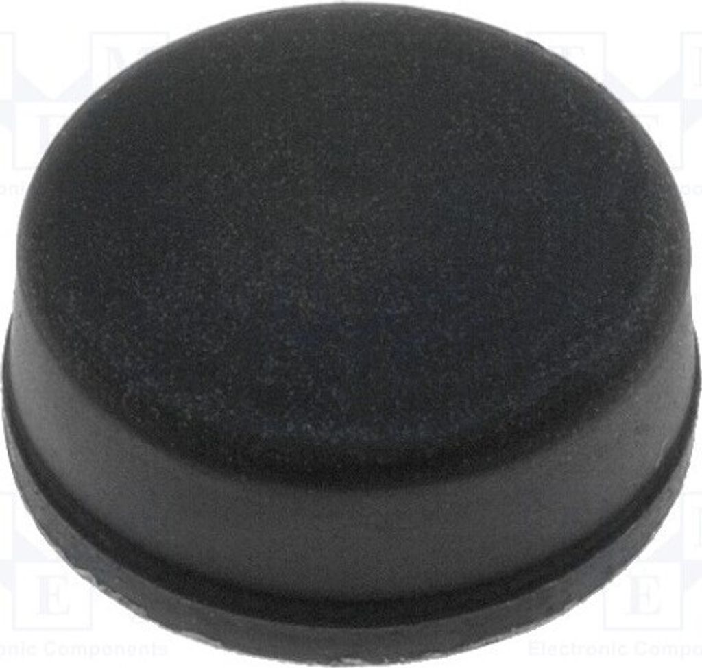 10x Selbstkender Fuß schwarz B: 10,5mm A: 11mm E: 5mm Beine Gummi
