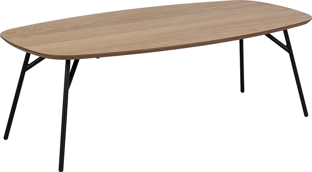 Table basse Liam Smuk en chêne 120 cm : finition bois naturel chic