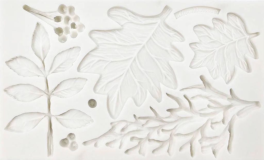 PENTART SILIKONFORM Mold Abformen Gießen Mould, 5 Blätter mischen