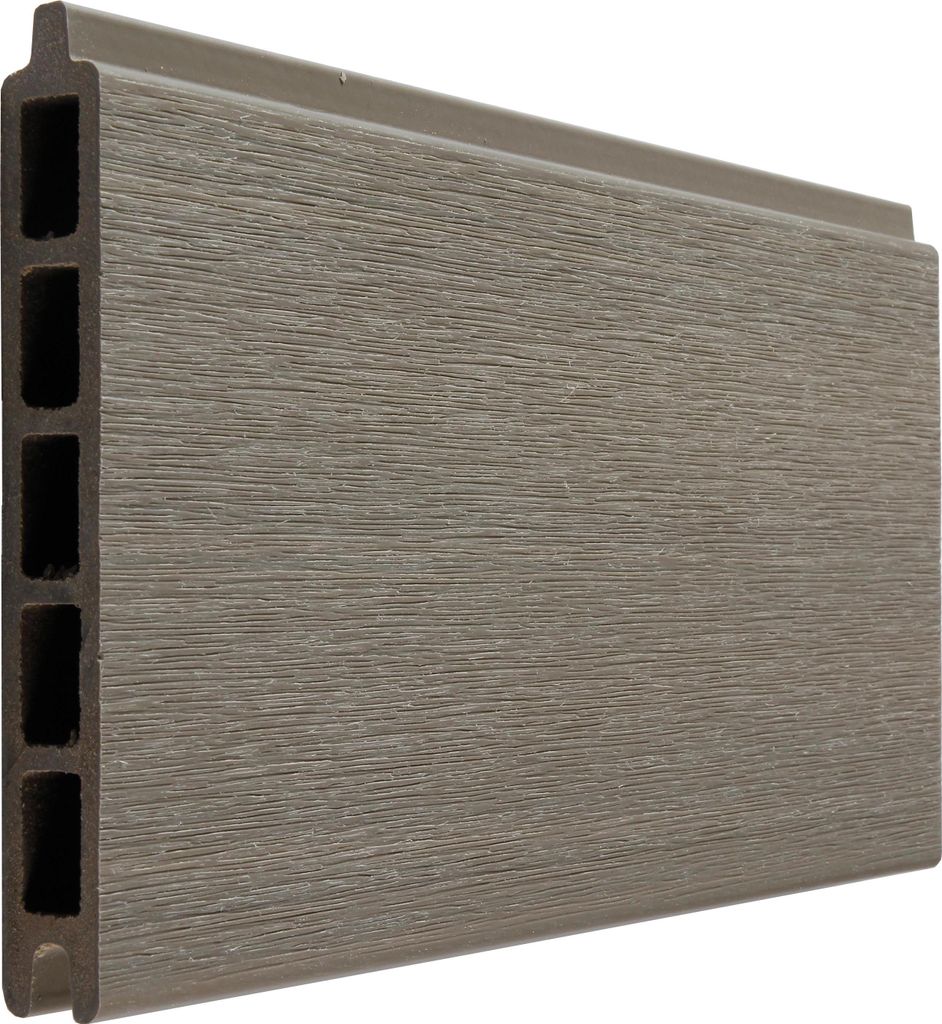 Fiberdeck BOSTON WPC Premium fence board Light Grey 21x160x1780 mm
