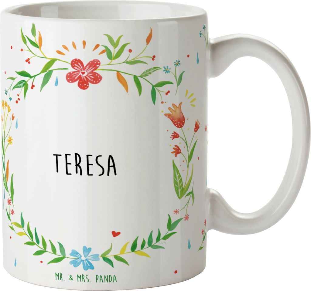 Mr. & Mrs. Panda Pott Teresa - Geschenk, Keramiktasse, Becher, Teetasse, statement tasse, Henkeltasse, Kaffeetasse
