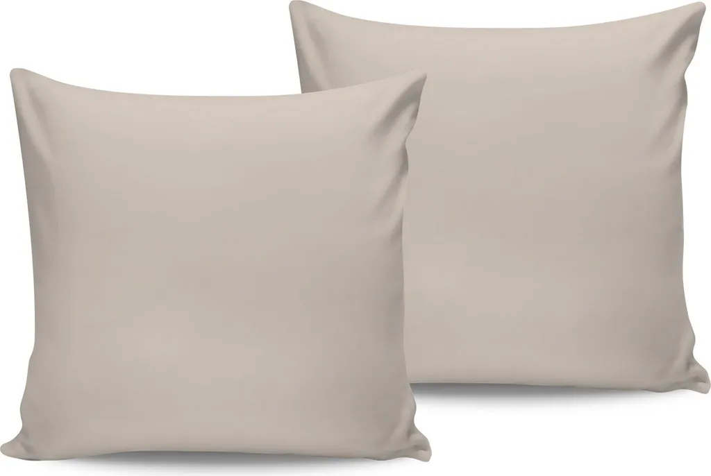 Set Letto Raso Cotone L'Essentiel De Cream 60x60 - 100% Naturale