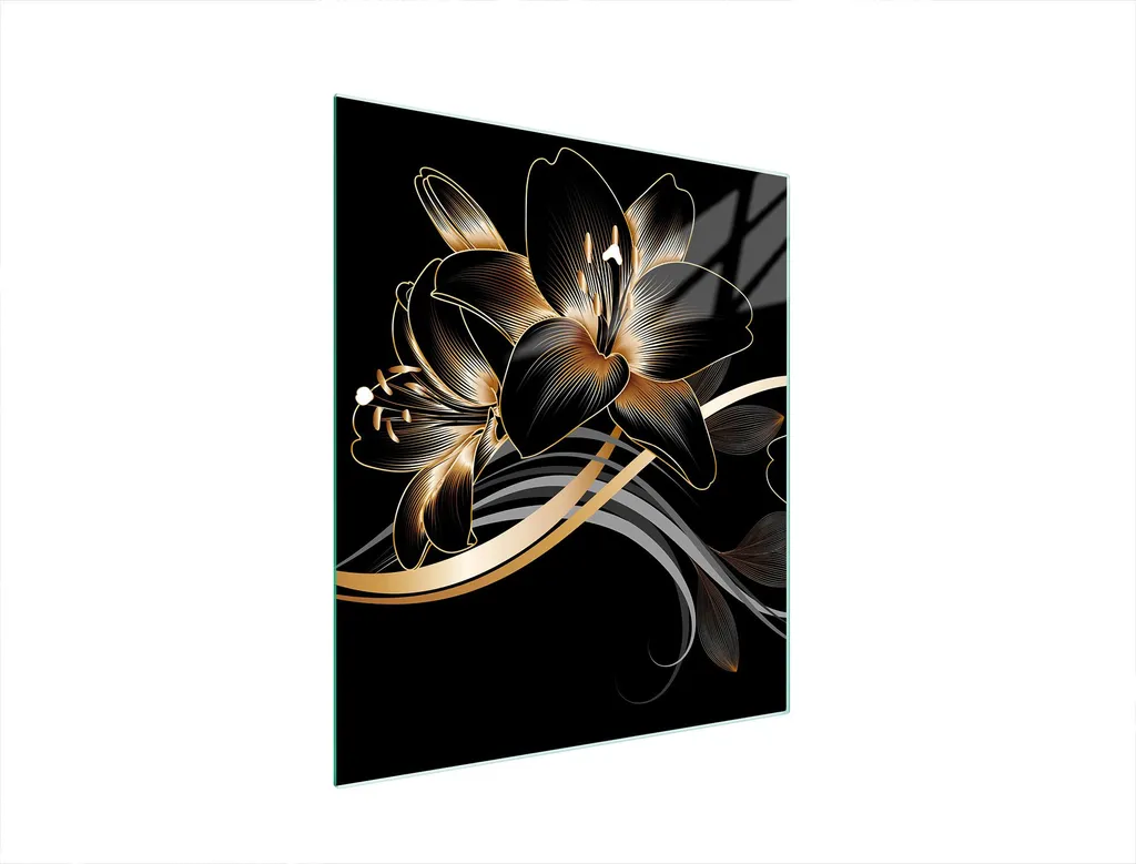 Tagliere in Vetro Orchidea 45x52 | Proteggi Fornelli Economico