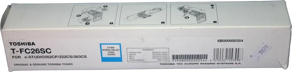 Toner Originale Dynabook T-FC26SC Ciano 6K | Per e-STUDIO 263CS