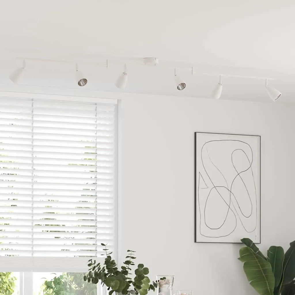 Spot de plafond blanc 176,5 cm métal : fini les zones d'ombre en cuisine