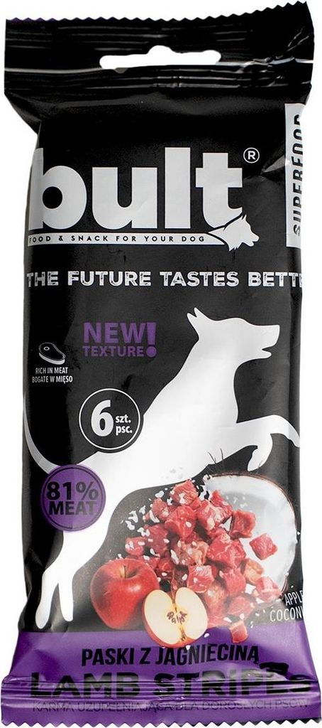 Bult | Fleischstrips für Hunde - Lammfleisch - 6x300g - Produktbild 