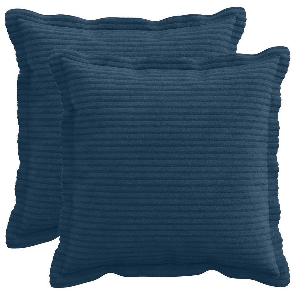 vidaXL Fundas de cojín, 2 unidades, color azul marino, 40 x Imagen del producto 