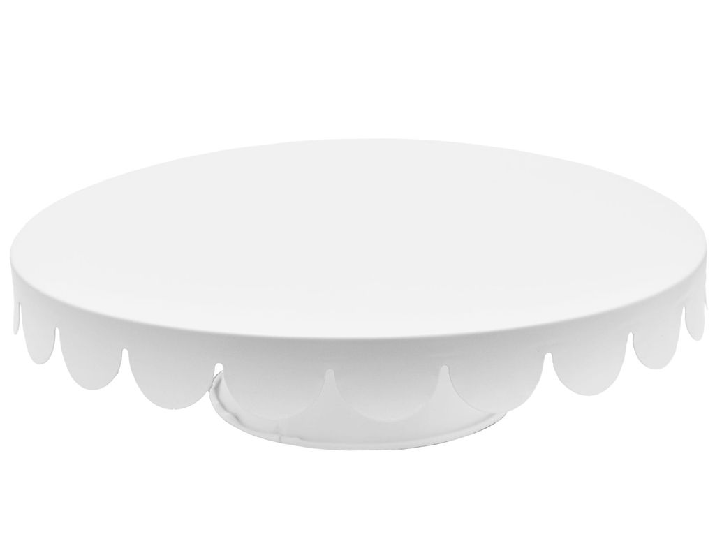 Tortenplatte 28cm BRUNBESTE BB-2728 weiß Produktbild 