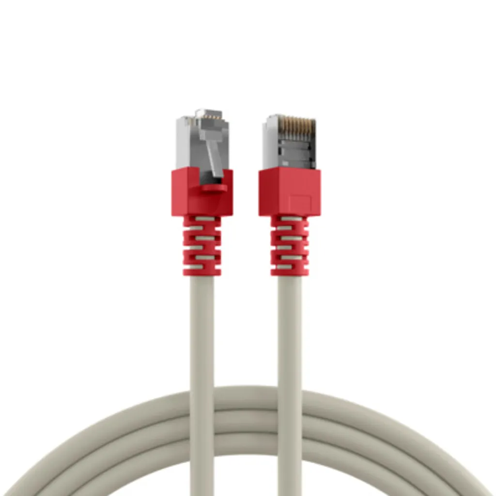 Câble RJ45 Cat.5e 5m gris contre les interférences et pertes de signal
