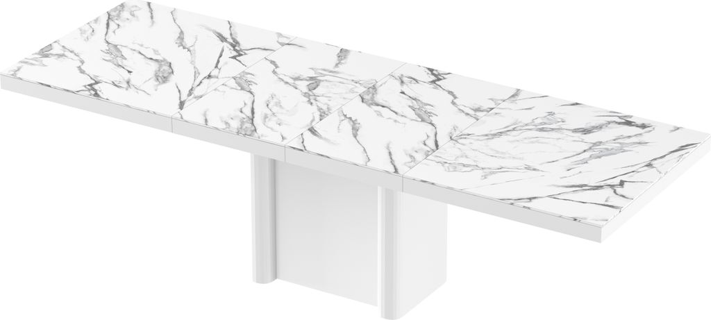 Design Esstisch HFE-111 Hochglanz ausziehbar Tisch Esszimmer 160 - 256