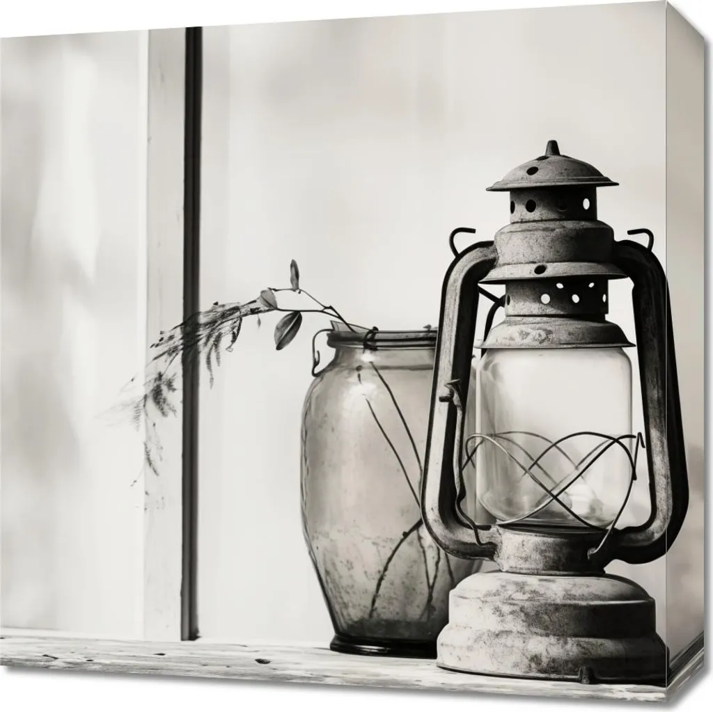 Quadro 50x50 cm Lampada nell'ombra
