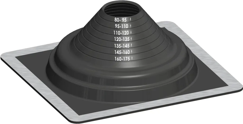 Passage de Toit Flexible DN 80/125 Atec - Étanchéité Haute Performance