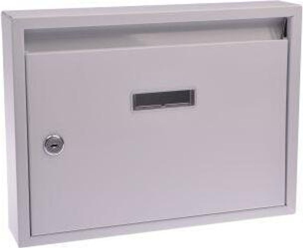 schránka poštovní paneláková 320x240x60mm BÍ bez děr Obrázek produktu 