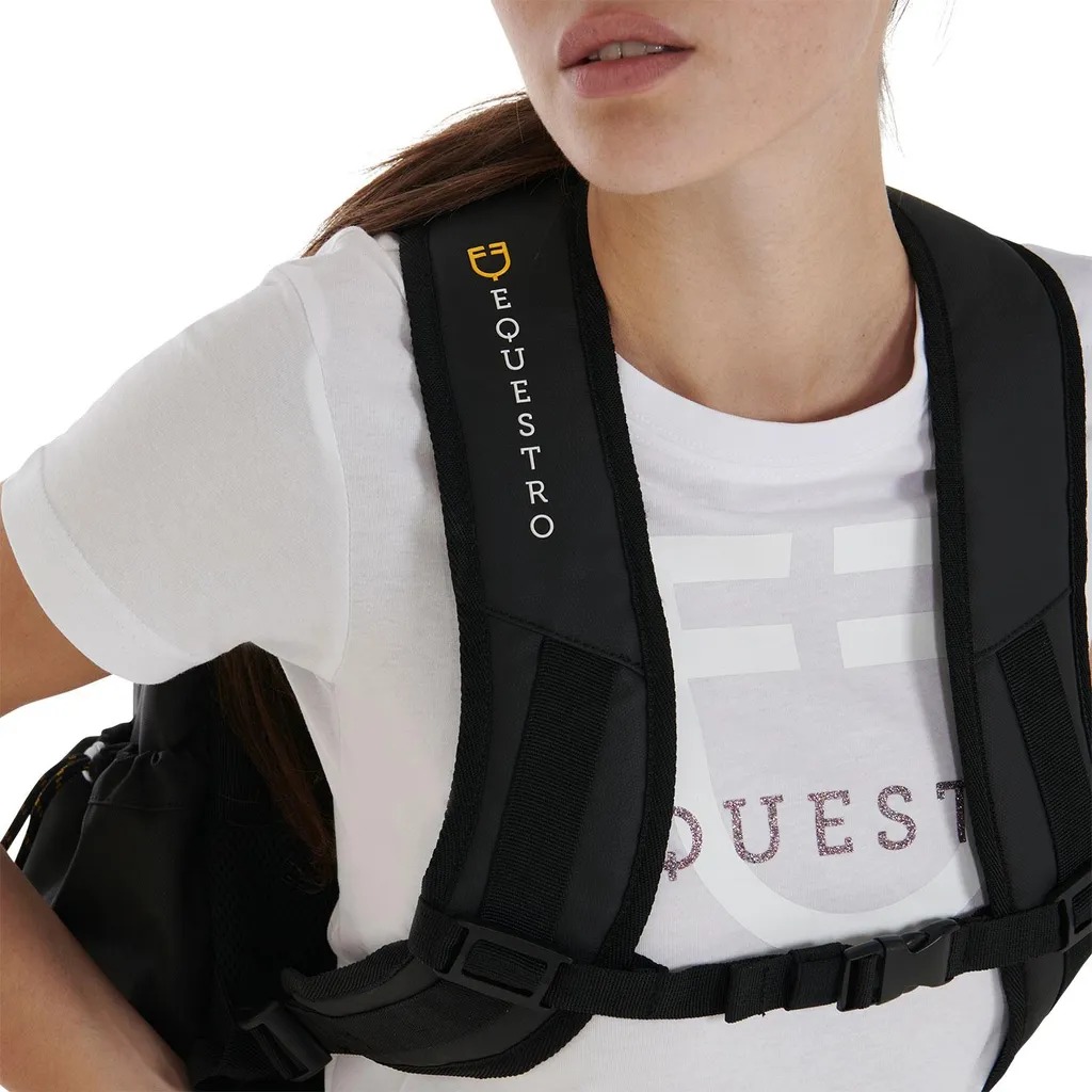 Sac à dos Equestro noir à compartiments multiples haute performance