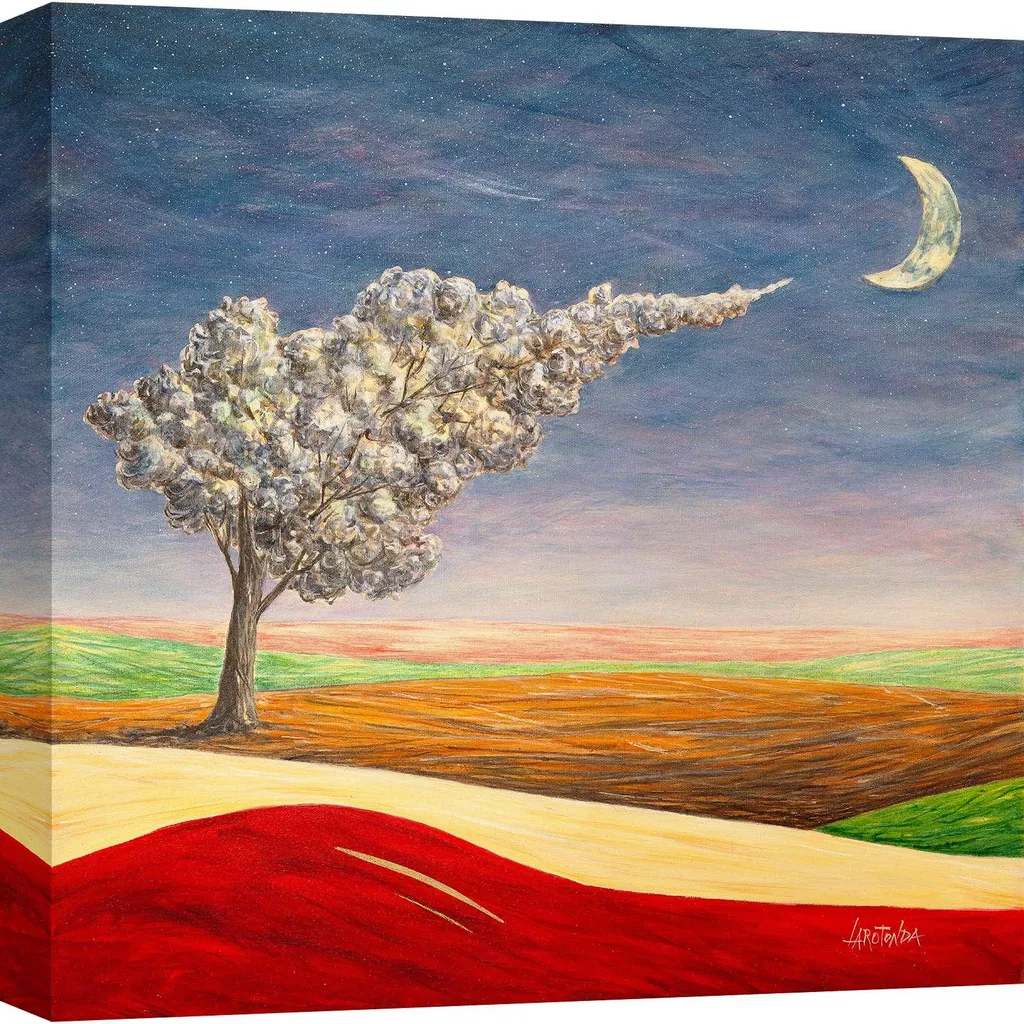Donato Larotonda Inno alla Vita: Quadro Moderno su Tela 40x40 Fine Art - 1
