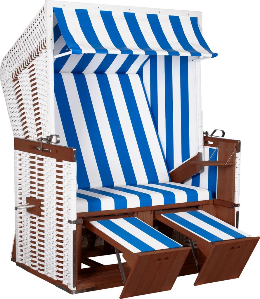 deVries Strandkorb Profi Nordsee Sylt PVC Des. 991 Gartenstrandkorb 124x87x159cm