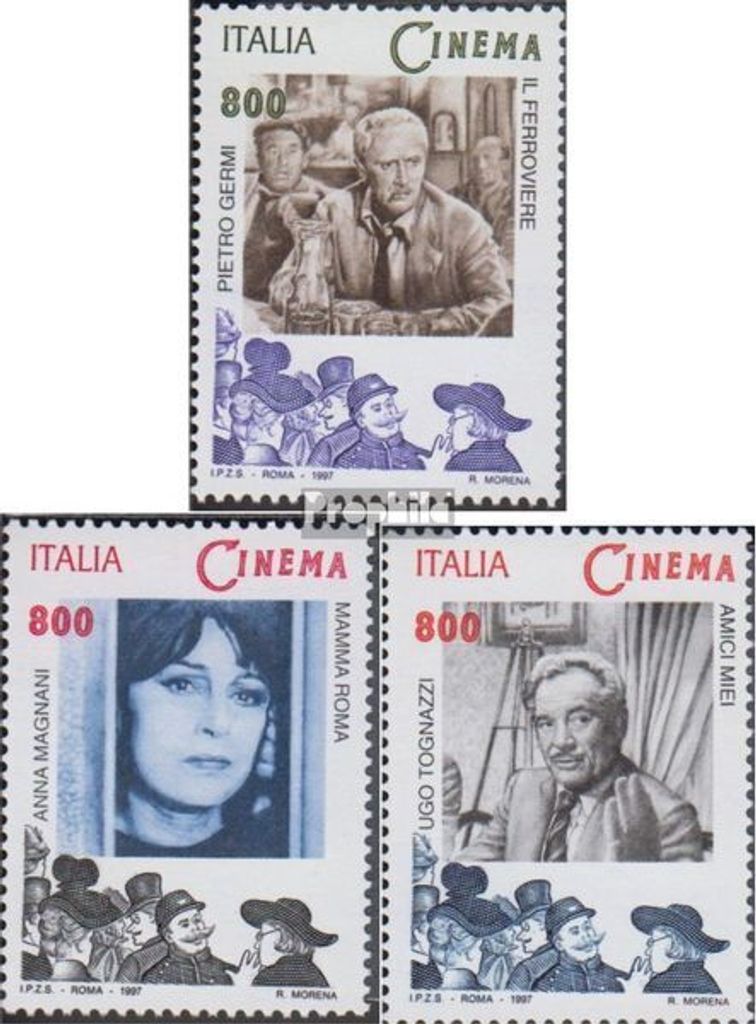 Briefmarken Italien 1997 Mi 2527-2529 (kompl.Ausg.) postfrisch Filmgeschichte