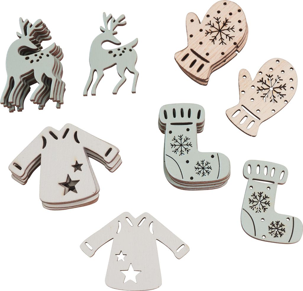VBS Streuteile "Die Wintersaison", 2-3,5 cm, 24 Stück
