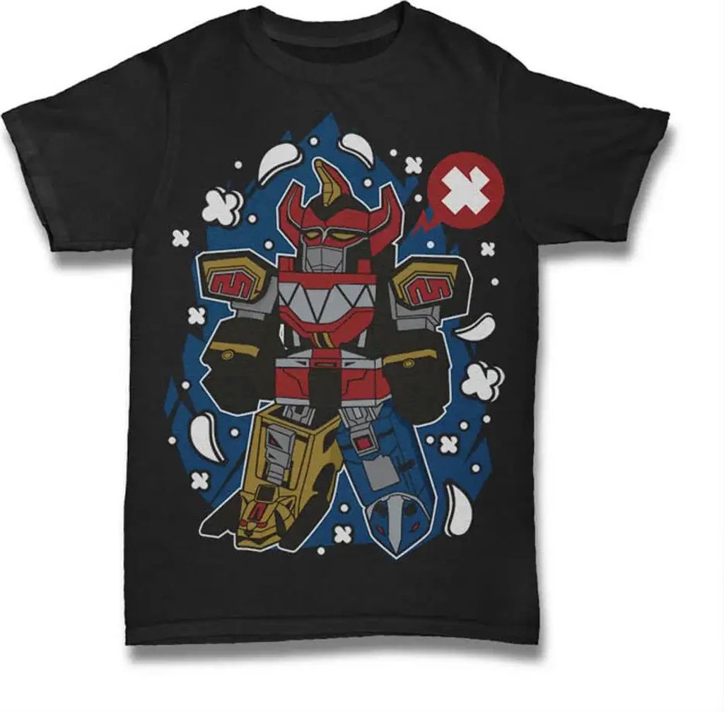 Herren Grafik T-Shirt Eine riesige Kampfmaschine - Kleidung – A Giant Fighting Machine - Apparel – Öko-Verantwortlich Vintage Jahrgang Kurzarm...