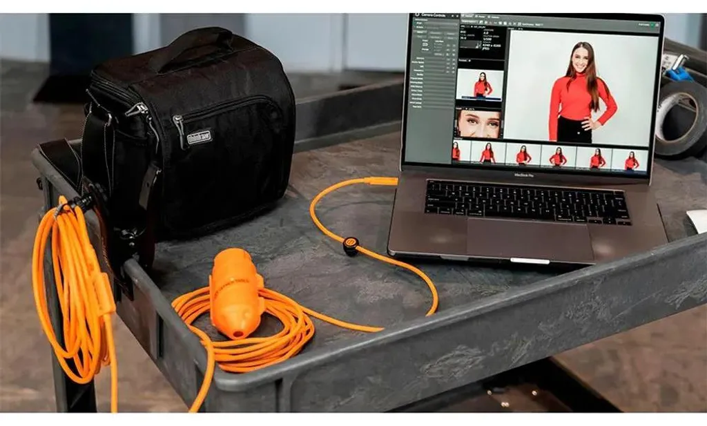 Câble Tether Tools USB-C vers Micro-B 9,40 m Orange pour Tethering Pro