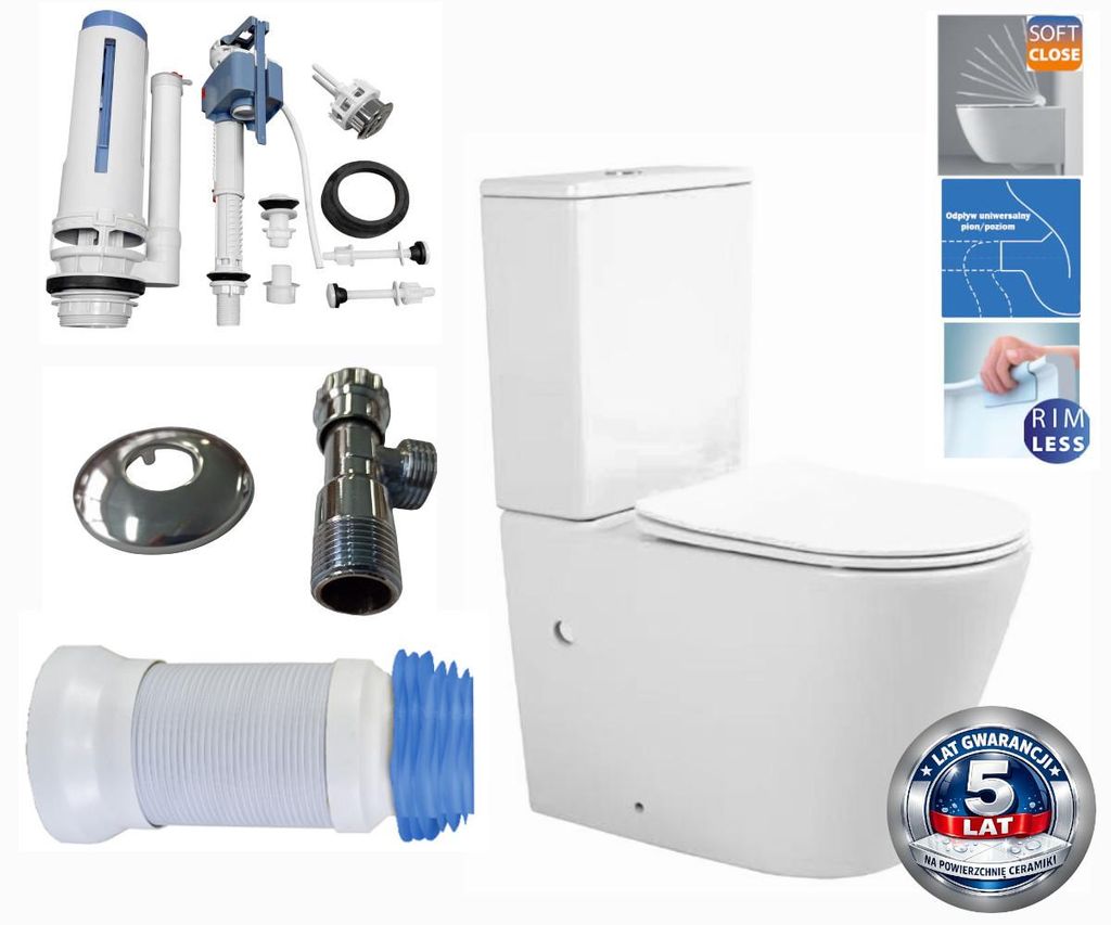 Domotechnika | Set completo per WC compatto - 815x385x630 Immagine del prodotto 