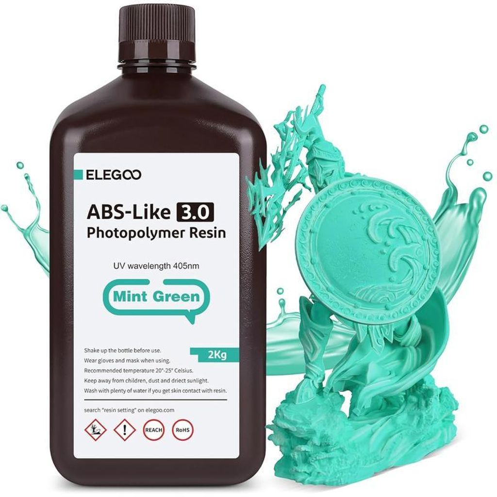 ELEGOO ABS-like Resin V3.0 2 kg, mátově zelená Obrázek produktu 