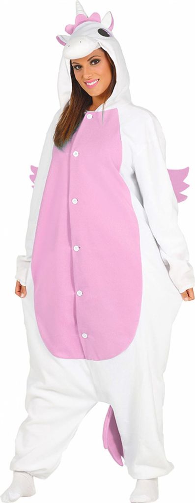Einhorn Pyjama Kostüm für Damen, Größe:L Produktbild 
