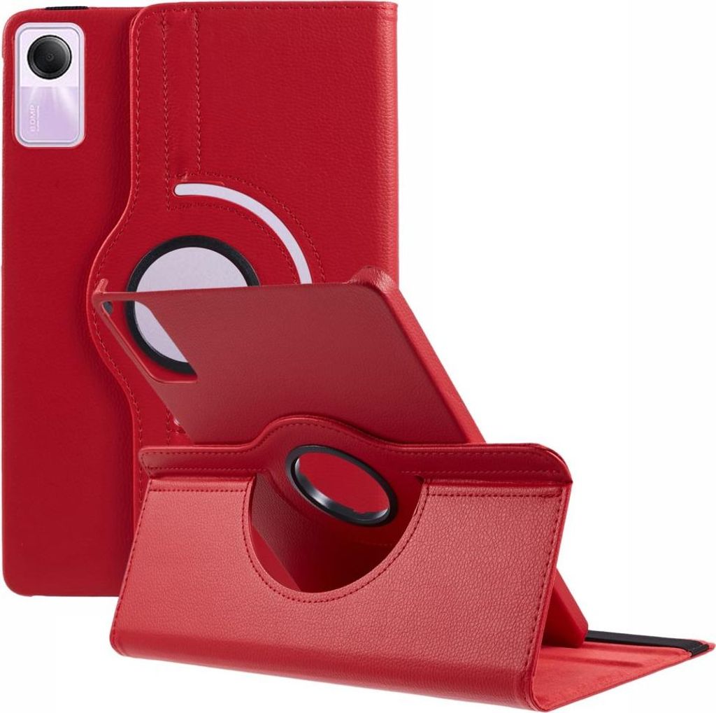 Xiaomi Redmi Pad SE (11 inch) Hülle - 360° Rotating Klapphülle - Rot