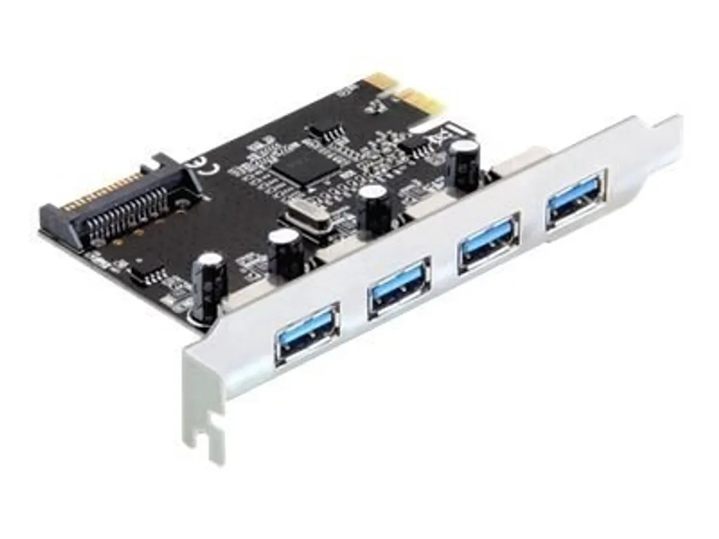 Carte PCI Express Delock 4 ports USB 3.0 externes pour votre PC fixe