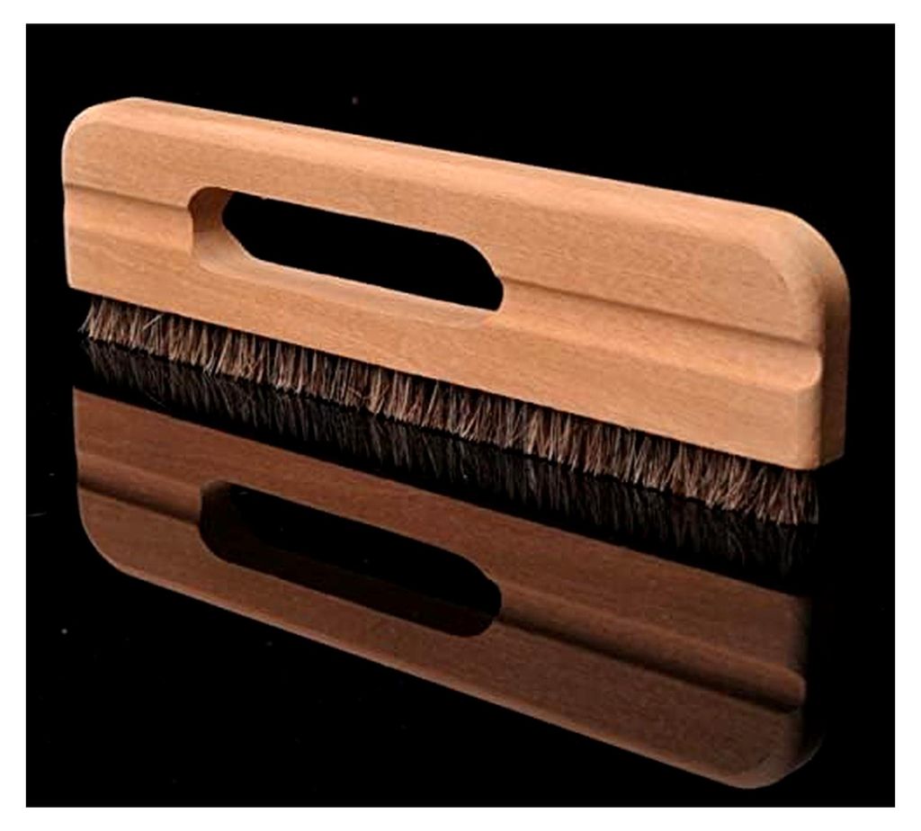 Tapezierbürste 270mm mit Griffaussparung | Tapezierbesen - stabile und weiche Borsten | Tapezierwischer aus Rosshaar | Handbürste für Maler - gl...