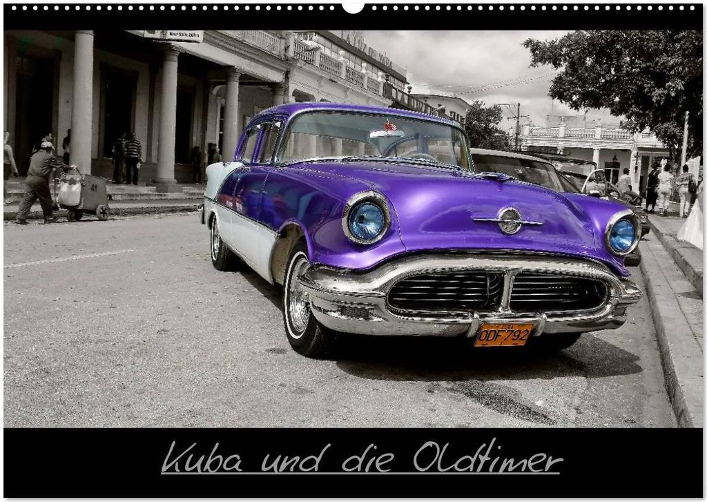 Kuba und die Oldtimer (Wandkalender 2026 DIN A2 quer), CALVENDO Monatskalender