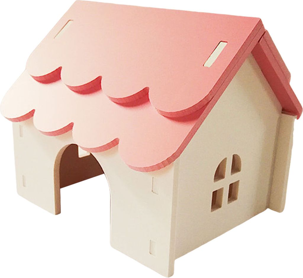 Hamsterhaus, Spielzeug, Haustier, Kleintier-Versteck, Hütte mit porösem Design, belüftet, sicherer Nistplatz für Hamster, Goldbären, Eichhörn...