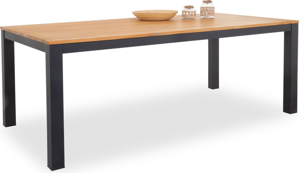 casa NOVA Gartentisch CALGARY BHT 207x107x15 cm braun Outdoortisch Balkontisch