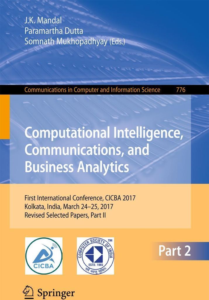 Computational Intelligence, Communications, and Business Analytics