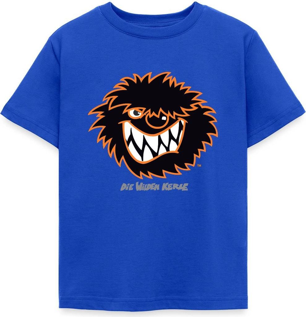 Spreadshirt Die Wilden Kerle Kerl Porträt Kinder T-Shirt, 122/128 (7-8 Jahre), Royalblau